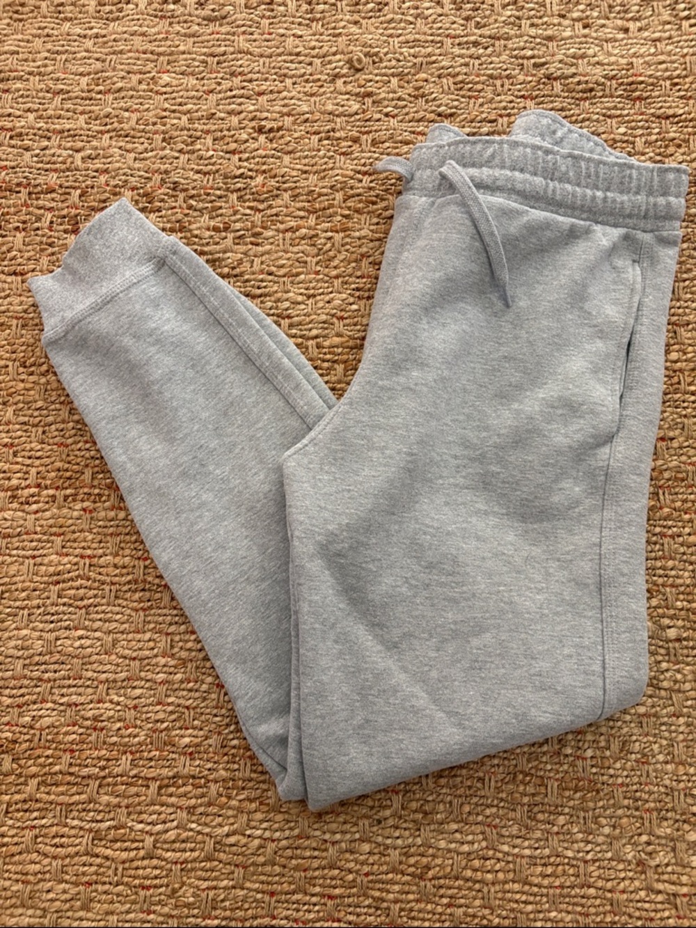 The Game Men's Light Gray Drawstring Jogger Sweatpants Large
